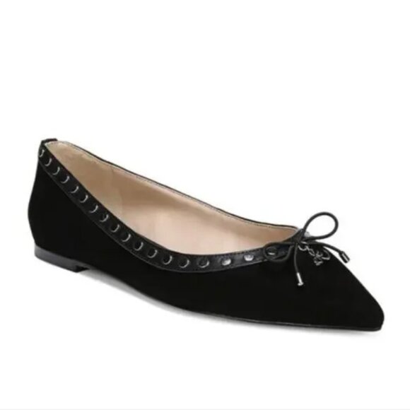 Sam Edelman Ralf Studded Suede Ballet Flats - Picture 1 of 11